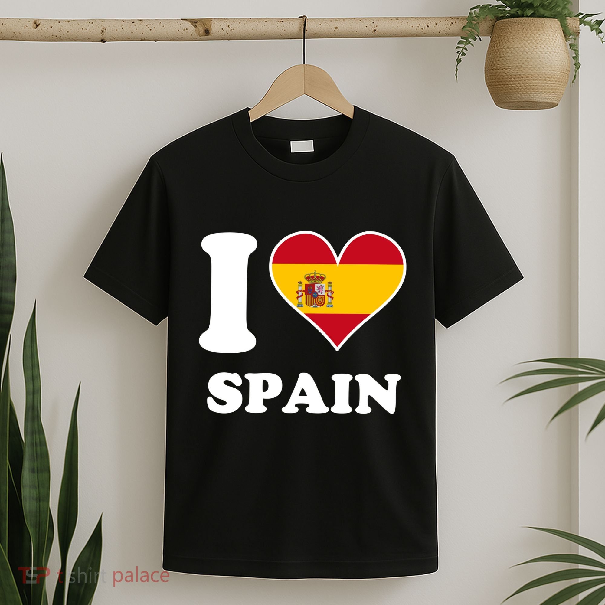 I Love Spain Spanish Flag Heart T-Shirt