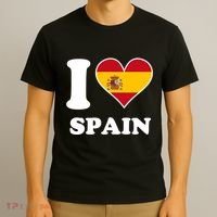 I Love Spain Spanish Flag Heart T-Shirt thumb 3