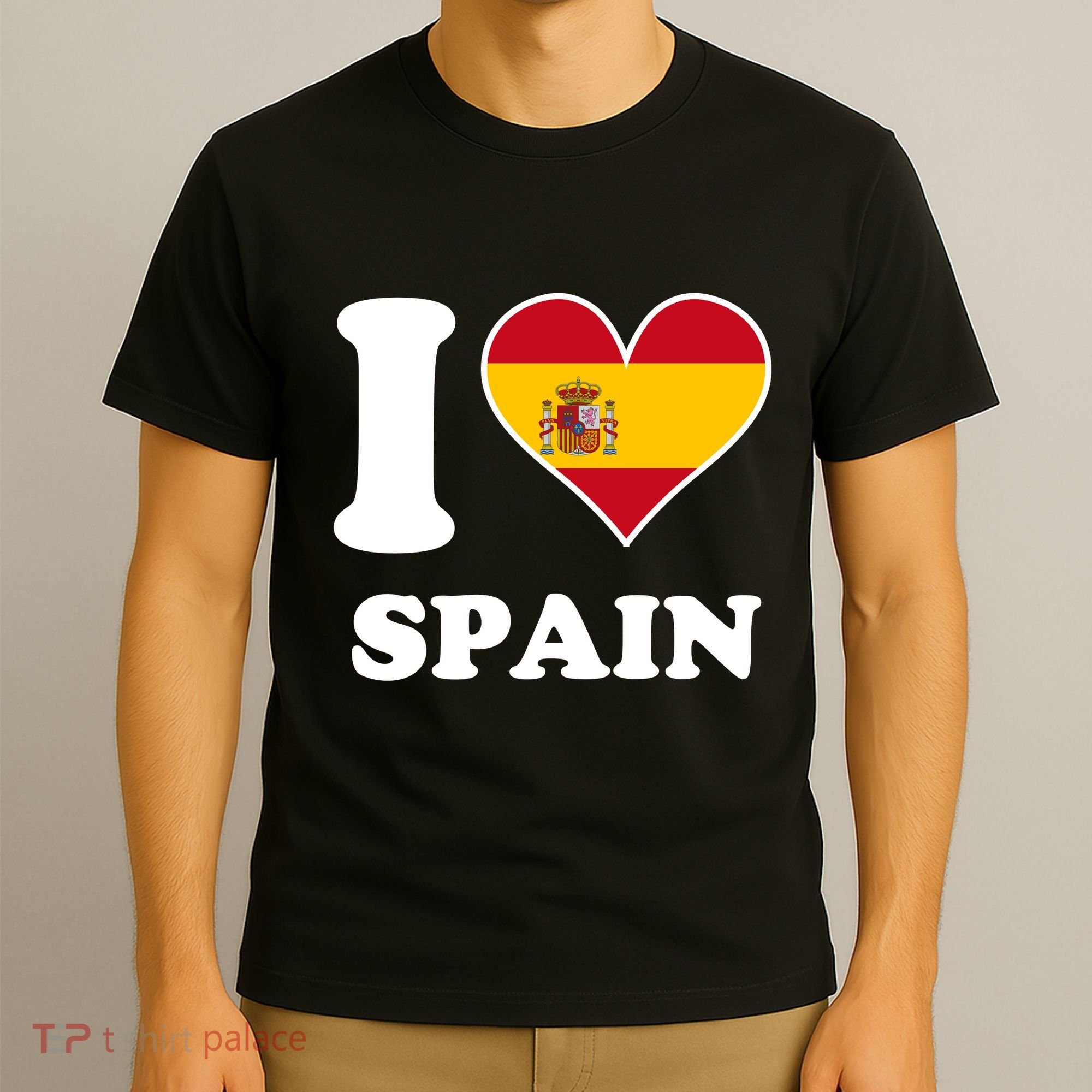 I Love Spain Spanish Flag Heart T-Shirt