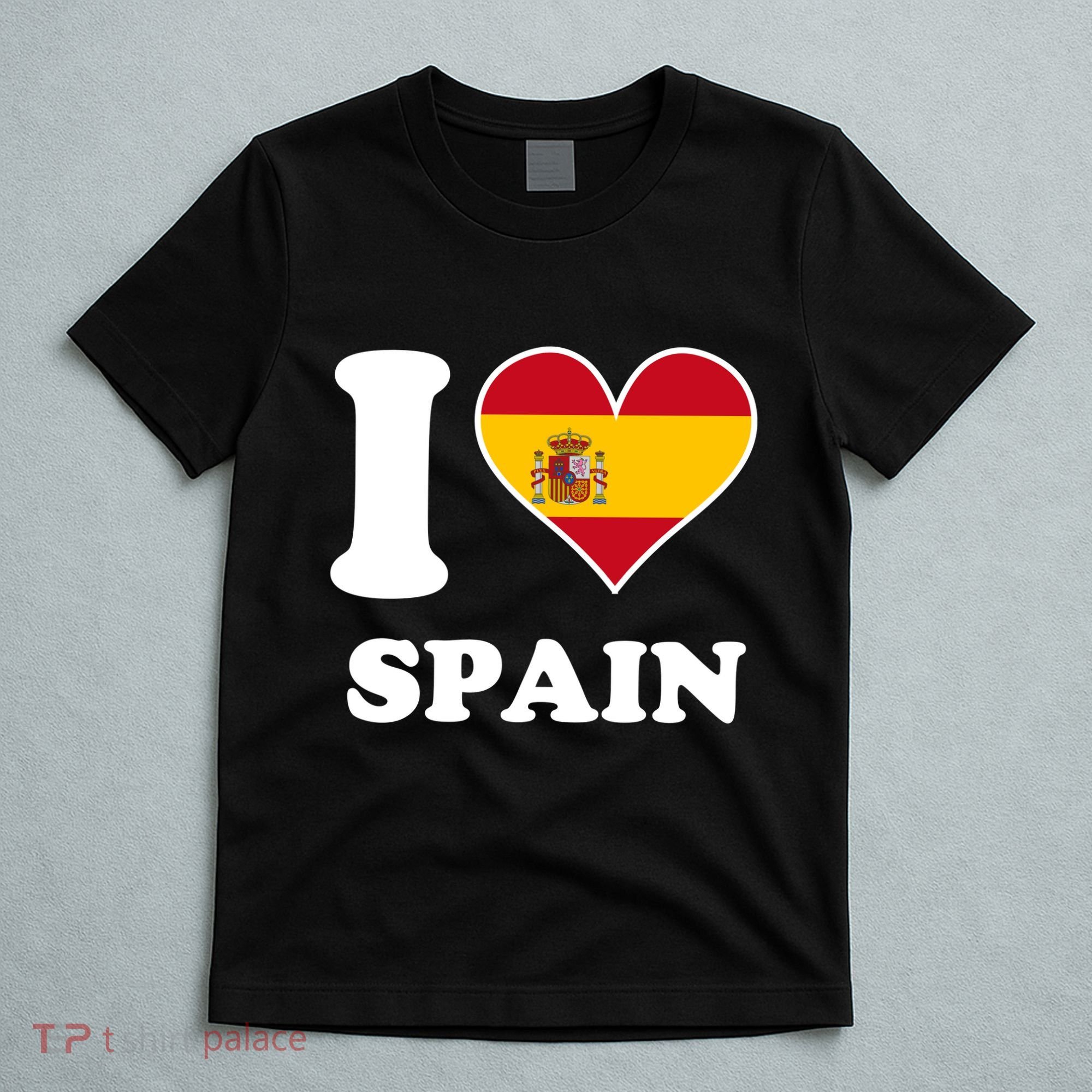 I Love Spain Spanish Flag Heart T-Shirt