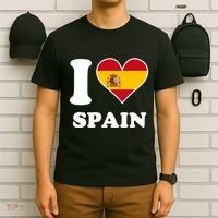 I Love Spain Spanish Flag Heart T-Shirt thumb 6