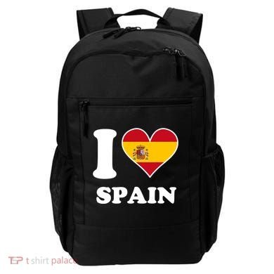 I Love Spain Spanish Flag Heart Backpack