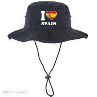 I Love Spain Spanish Flag Heart Bucket Hat thumb 0