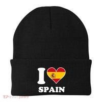 I Love Spain Spanish Flag Heart Beanie thumb 0