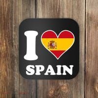 I Love Spain Spanish Flag Heart Coaster thumb 0