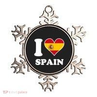 I Love Spain Spanish Flag Heart Ornament thumb 0