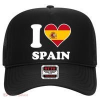 I Love Spain Spanish Flag Heart Hat thumb 0