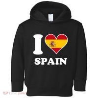 I Love Spain Spanish Flag Heart Toddler Hoodie thumb 0