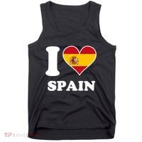 I Love Spain Spanish Flag Heart Tank Top thumb 0