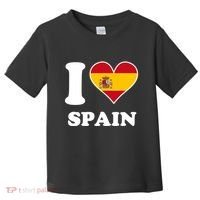 I Love Spain Spanish Flag Heart Toddler T-Shirt thumb 0