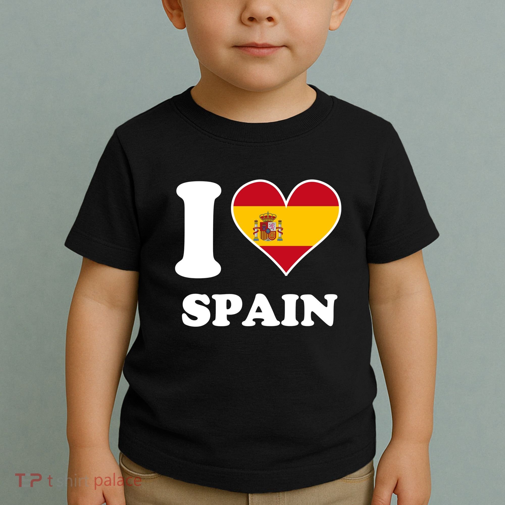 I Love Spain Spanish Flag Heart Toddler T-Shirt