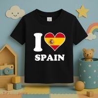 I Love Spain Spanish Flag Heart Toddler T-Shirt thumb 3