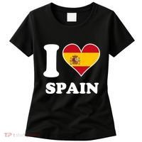 I Love Spain Spanish Flag Heart Women's T-Shirt thumb 0