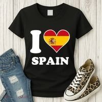 I Love Spain Spanish Flag Heart Women's T-Shirt thumb 3
