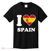 I Love Spain Spanish Flag Heart Kids T-Shirt thumb 0