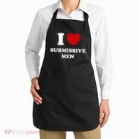 I Love Submissive Men Apron thumb 2