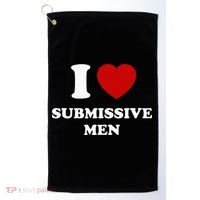 I Love Submissive Men Golf Towel thumb 0