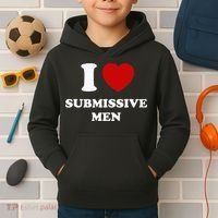 I Love Submissive Men Kids Hoodie thumb 2