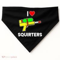 I Love Squirters Funny USA-Made Doggie Bandana thumb 0