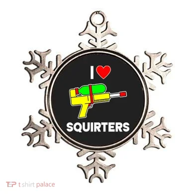 I Love Squirters Funny Ornament