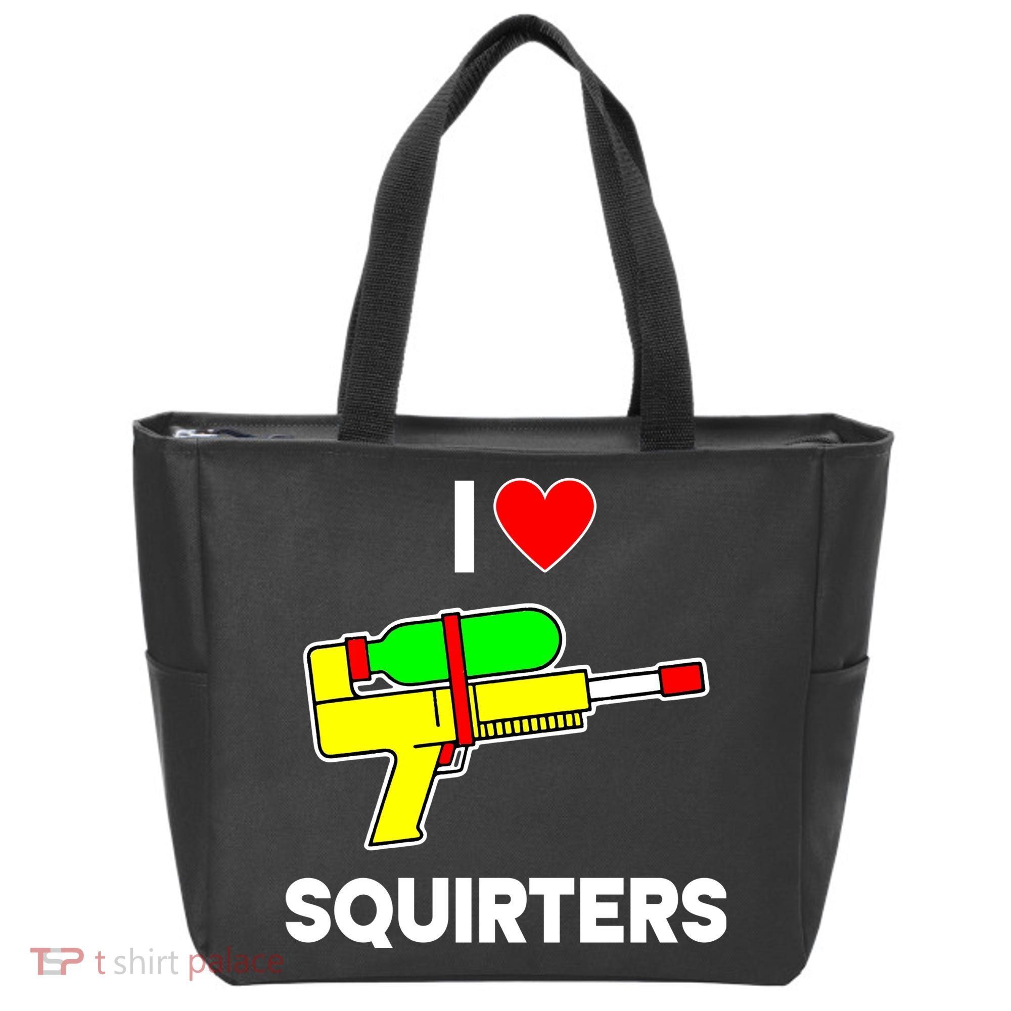 I Love Squirters Funny Tote Bag