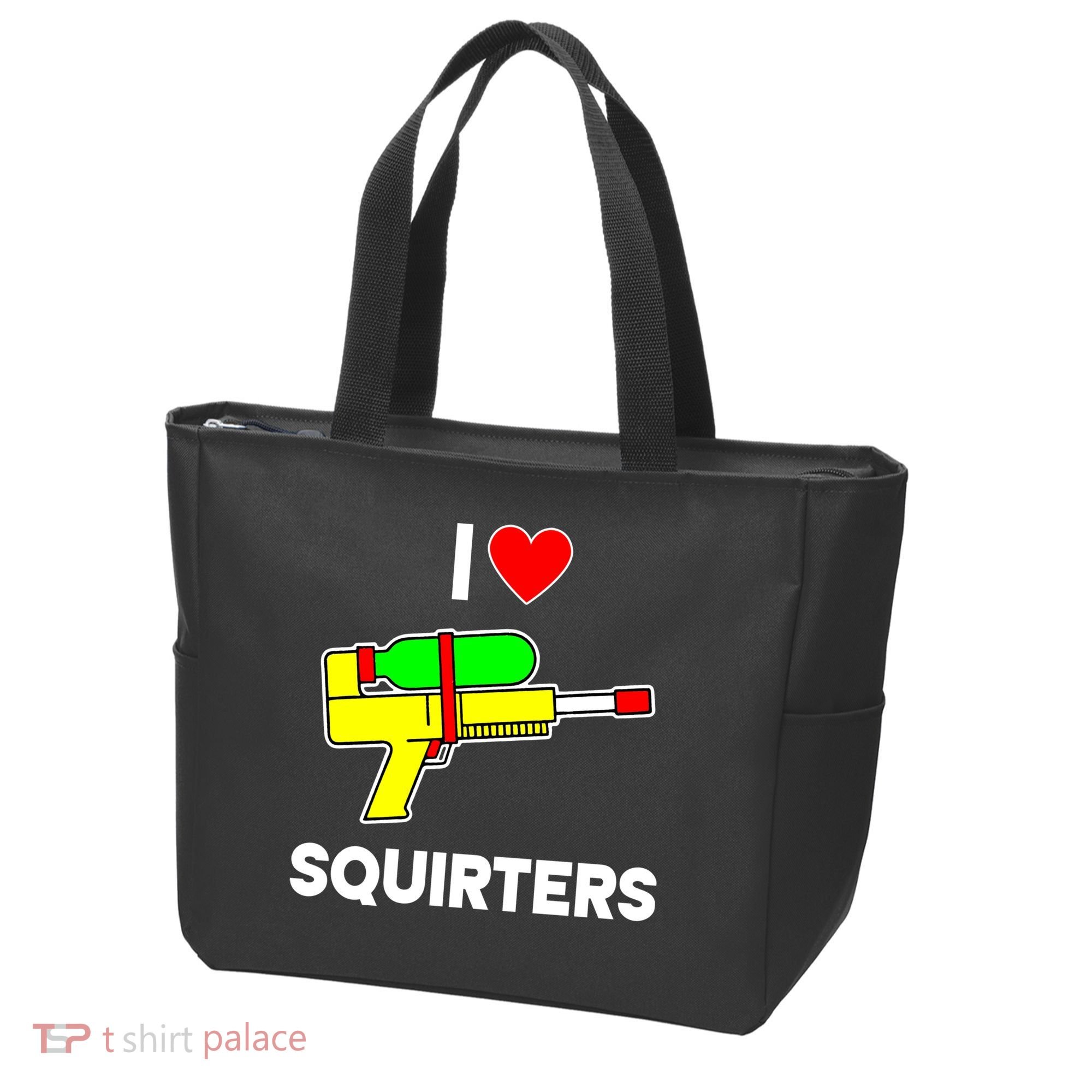 I Love Squirters Funny Tote Bag
