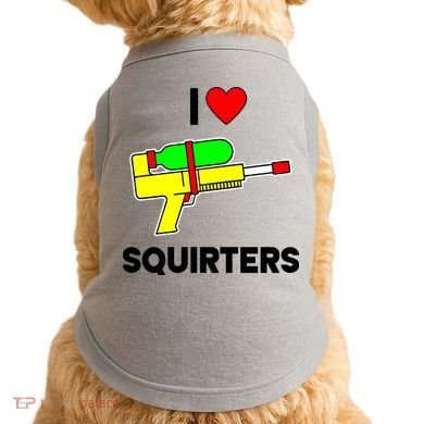 I Love Squirters Funny Doggie Tank