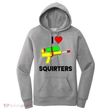 I Love Squirters Funny Women's Hoodie