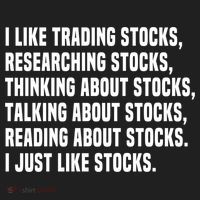 I Like Stocks Funny Day Trader Stock Market Gift Golf Towel thumb 3
