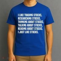 I Like Stocks Funny Day Trader Stock Market Gift T-Shirt thumb 3