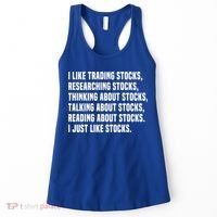 I Like Stocks Funny Day Trader Stock Market Gift Women's Tank Top thumb 0