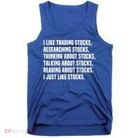 I Like Stocks Funny Day Trader Stock Market Gift Tank Top thumb 0