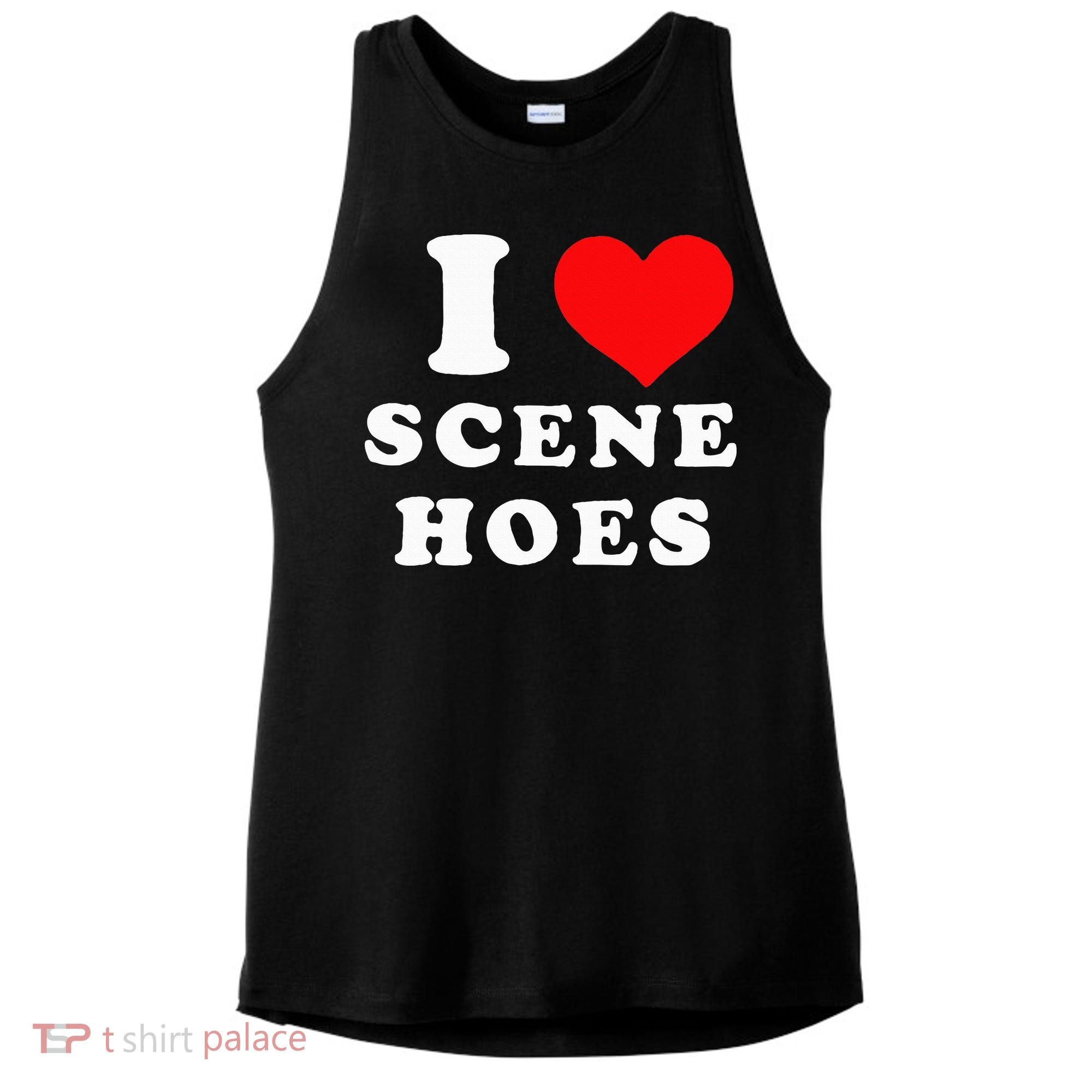 I Love Scene Hoes Ladies PosiCharge Tri-Blend Wicking Tank