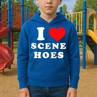 I Love Scene Hoes Kids Hoodie thumb 2