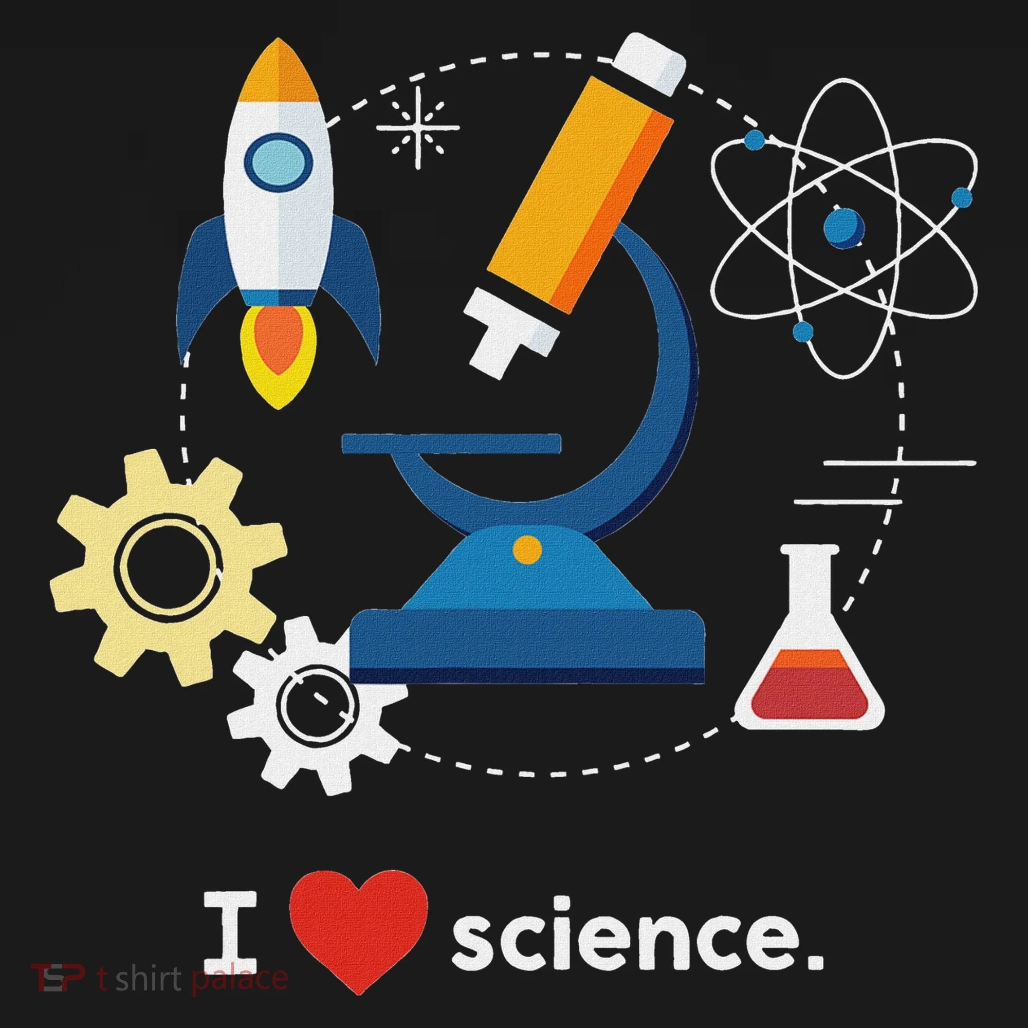 I Love Science Doggie Tank