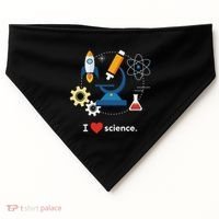 I Love Science USA-Made Doggie Bandana thumb 0