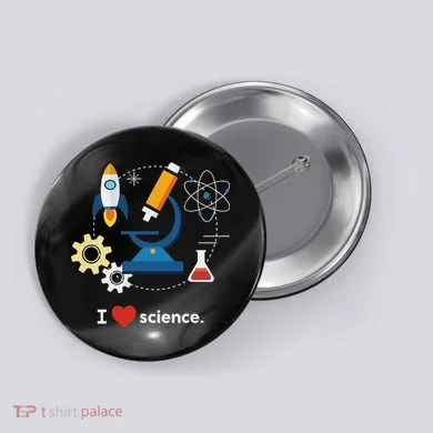 I Love Science Button
