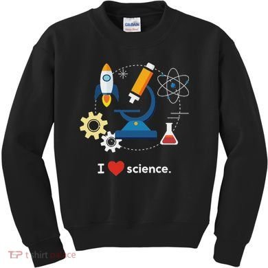 I Love Science Kids Sweatshirt