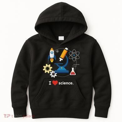 I Love Science Kids Hoodie