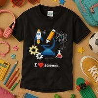 I Love Science Kids T-Shirt thumb 3