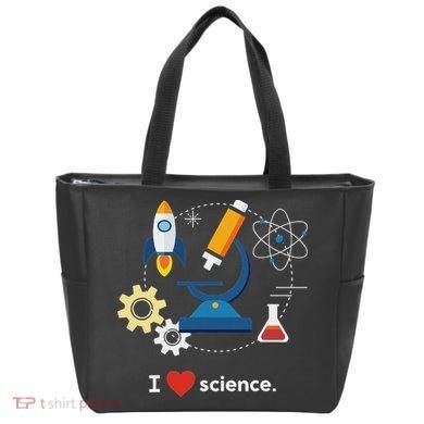 I Love Science Tote Bag