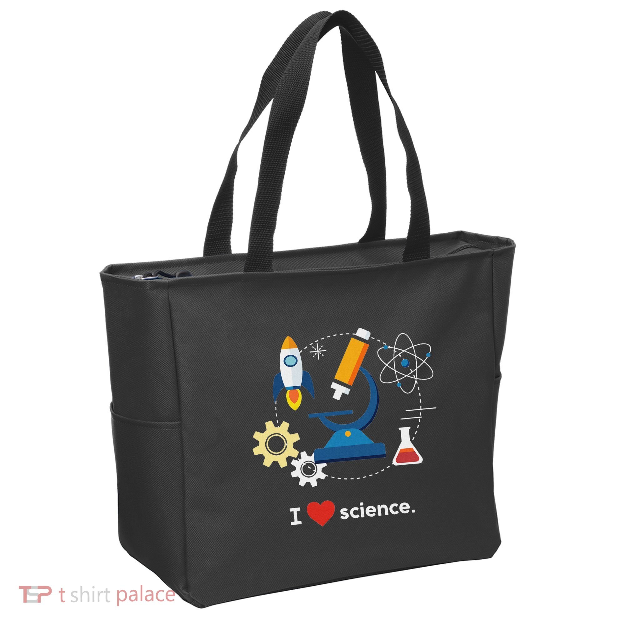 I Love Science Tote Bag