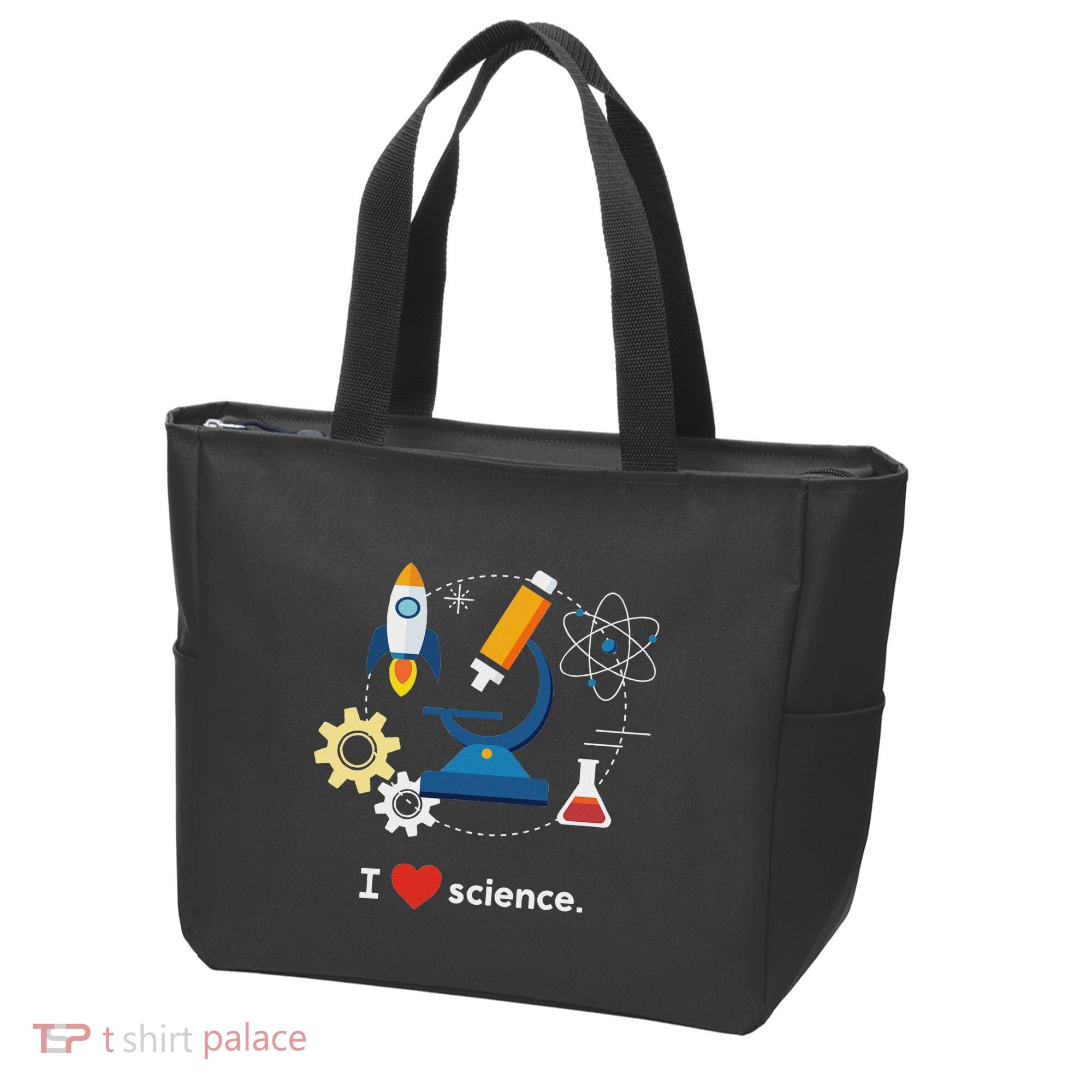 I Love Science Tote Bag