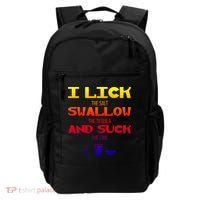I Lick Swallow And Suck Alcohol Ing Gift Backpack thumb 0