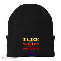 I Lick Swallow And Suck Alcohol Ing Gift Beanie thumb 0