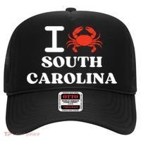 I Love South Carolina Crab Shellfish National Seafood Month Meaningful Gift Hat thumb 0