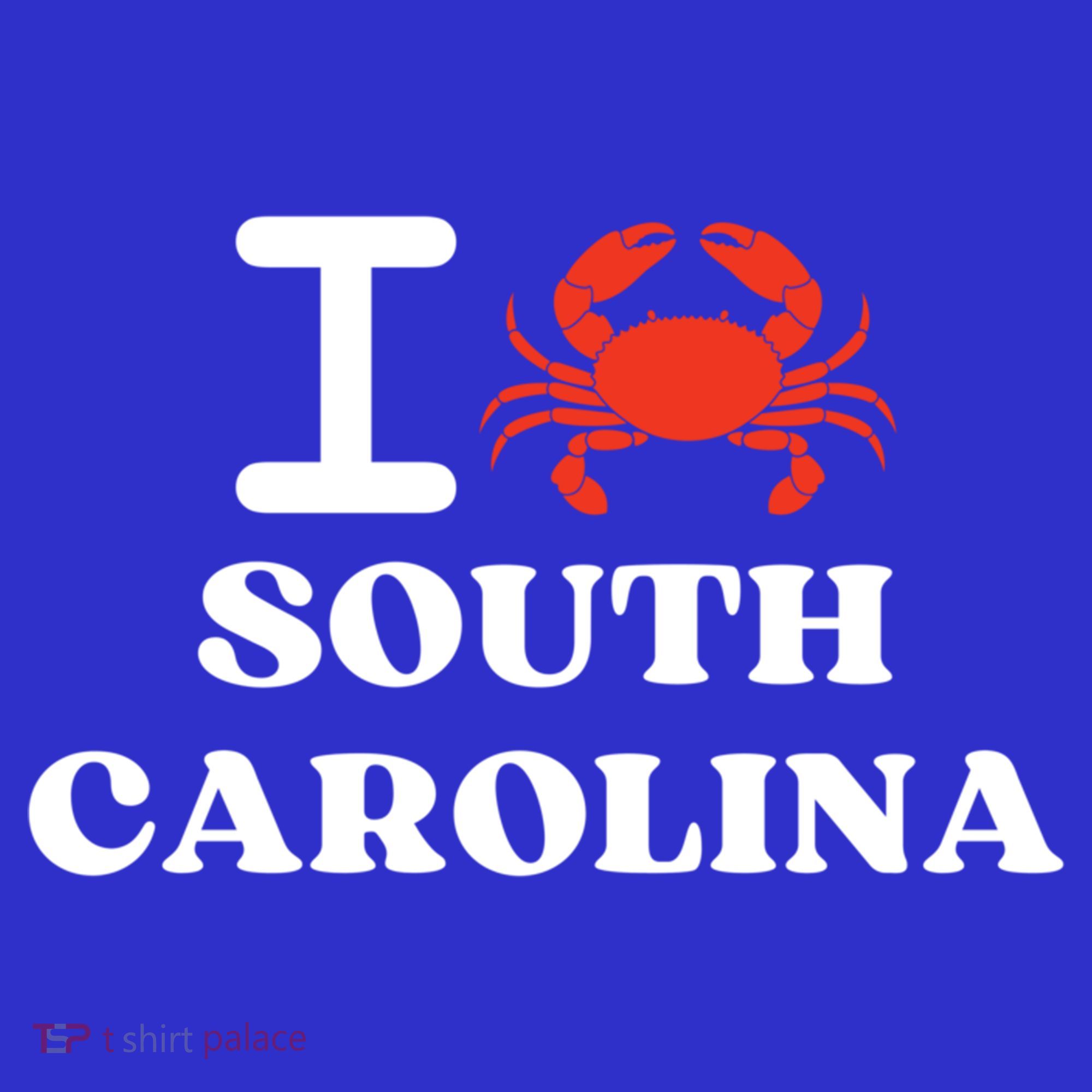 I Love South Carolina Crab Shellfish National Seafood Month Meaningful Gift Coaster