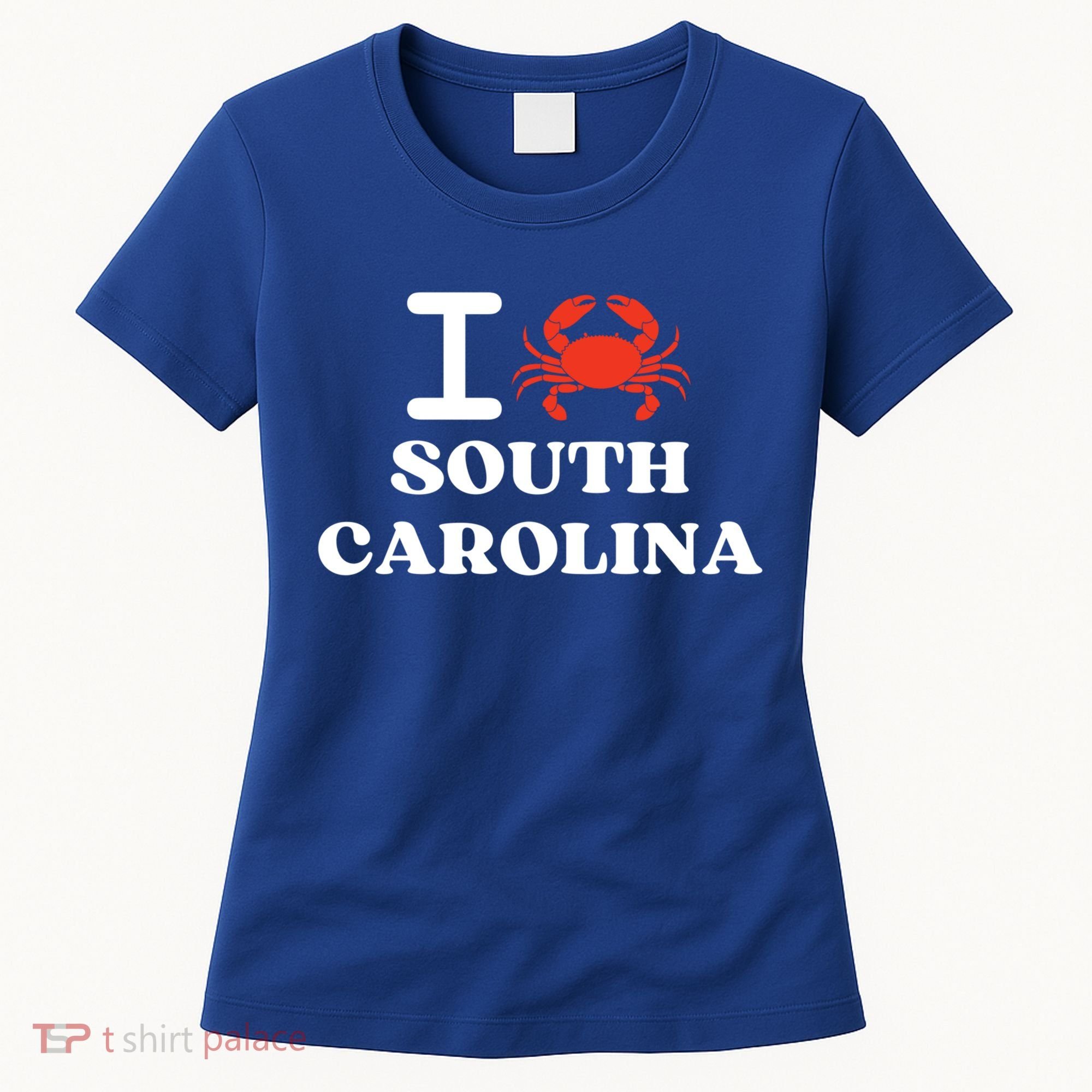 I Love South Carolina Crab Shellfish National Seafood Month Meaningful Gift Women's T-Shirt