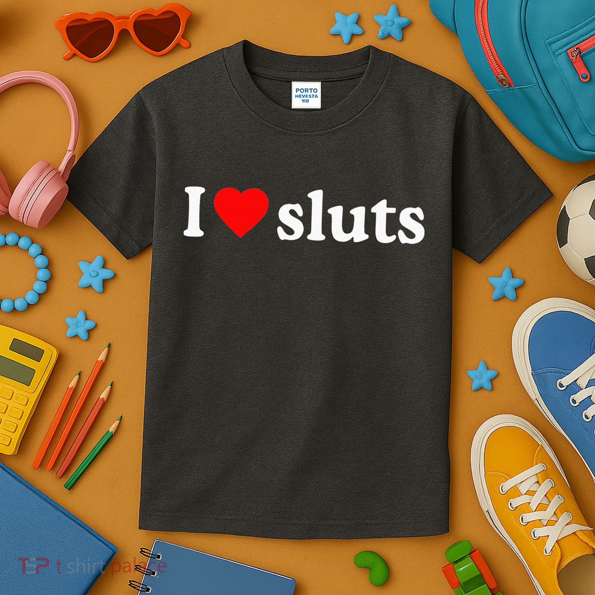 I Love Sluts I Heart Sluts Kids T-Shirt