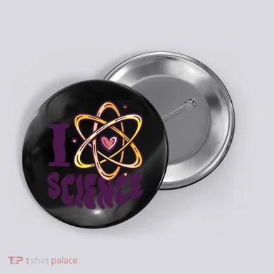 I Love Science Button